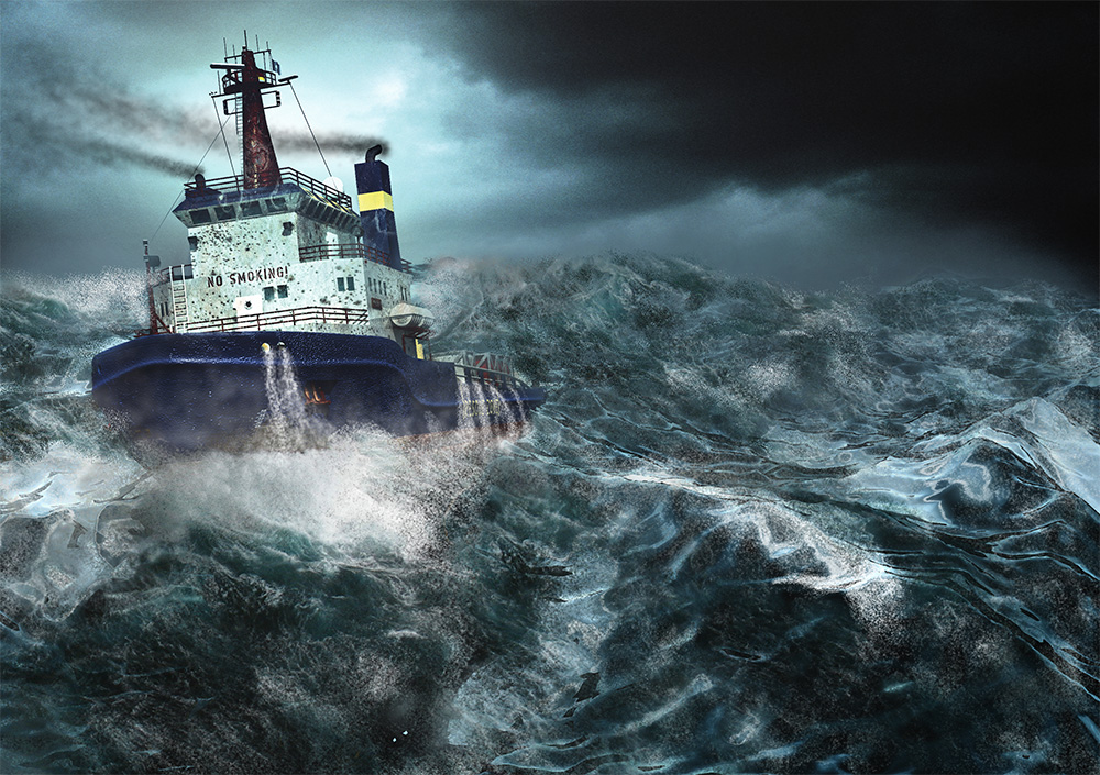 Schiff Im Sturm Foto Bild Rendering Digiart Bilder Auf Fotocommunity