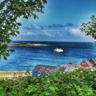 Schiff vor Helgoland