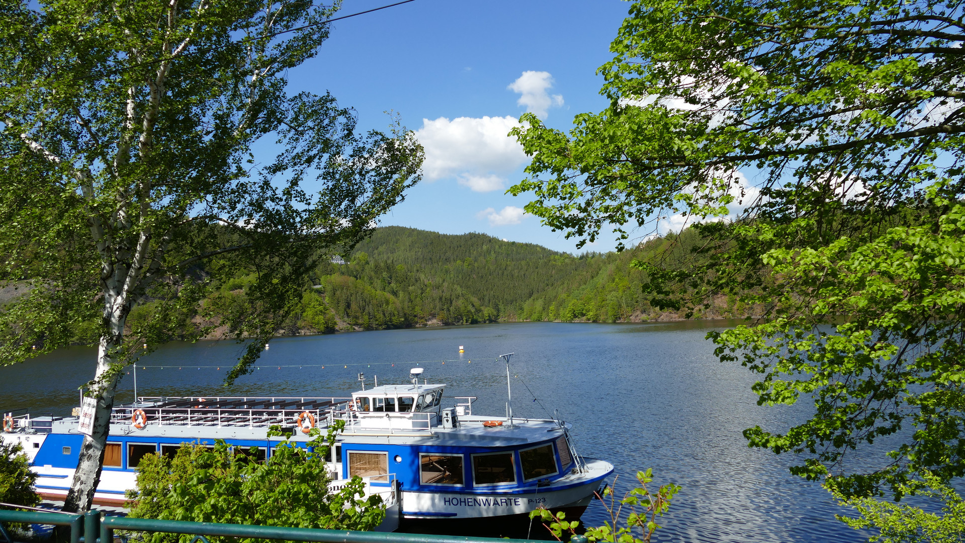 Schiffahrt auf der Hohenwartetalsperre