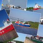 Schiffe am Nord- Ostsee- Kanal