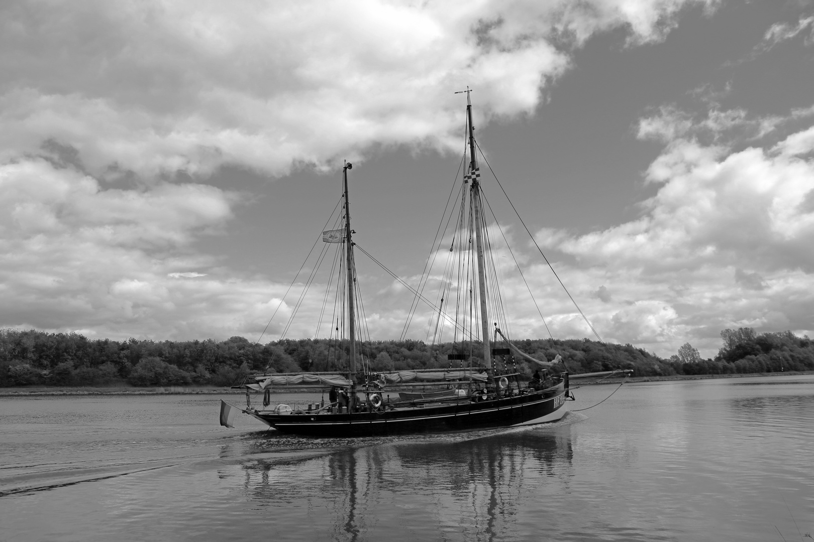 Schiffe auf dem Nord-Ostsee-Kanal