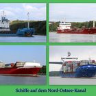 Schiffe auf dem Nord-Ostsee-Kanal