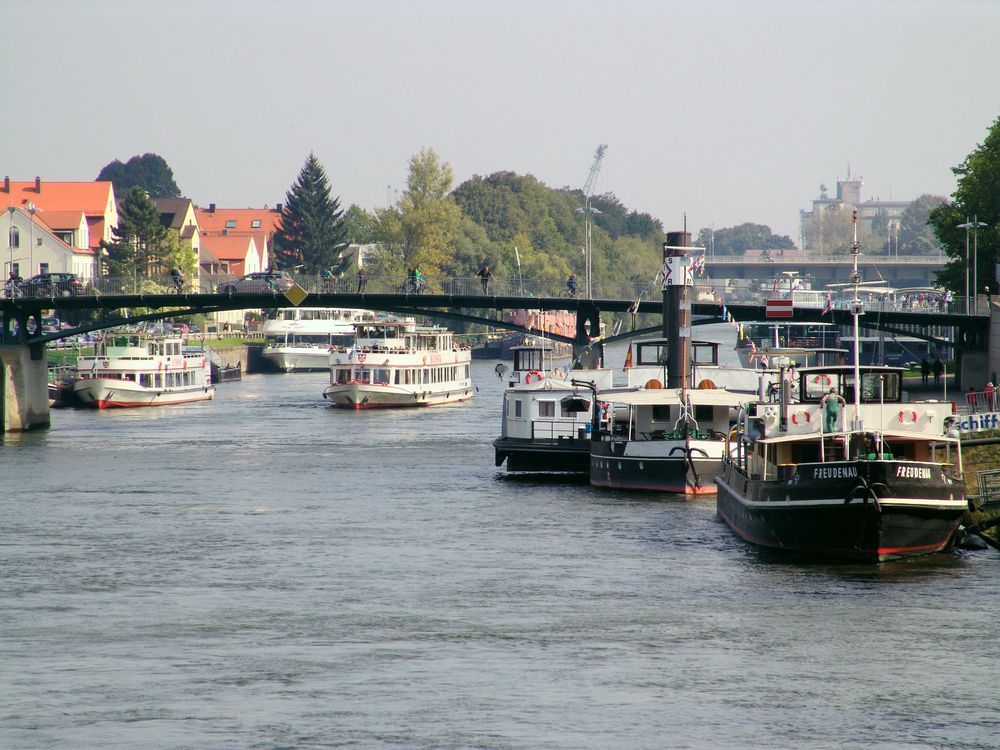 Schiffe auf der Donau