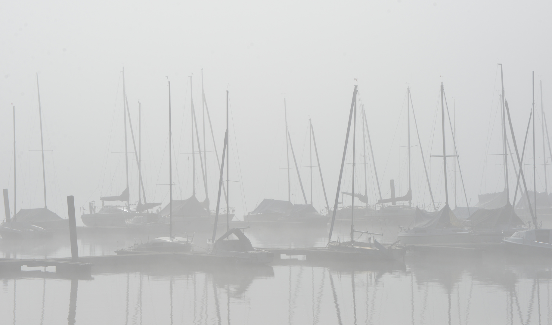 Schiffe im Nebel