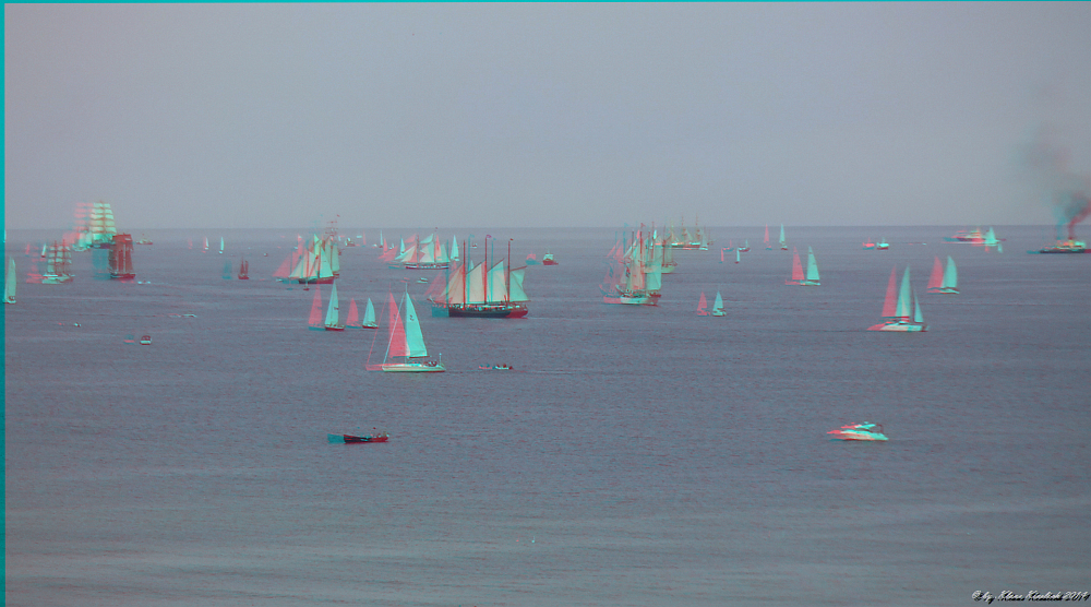 Schiffe kucken zur Hansesail 2013 vom Warnemünder Leuchturm