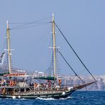 Schiffe nach Nea Kameni  I - Kykladen/Griechenland