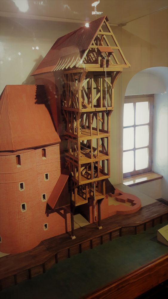 Schifffahrtsmuseum Danzig : Krantor als Holzmodel