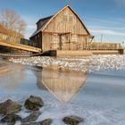 Schiffmühle im Eis