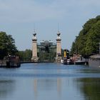 Schiffs-Hebewerk Henrichenburg mit Anlegestelle für Boote