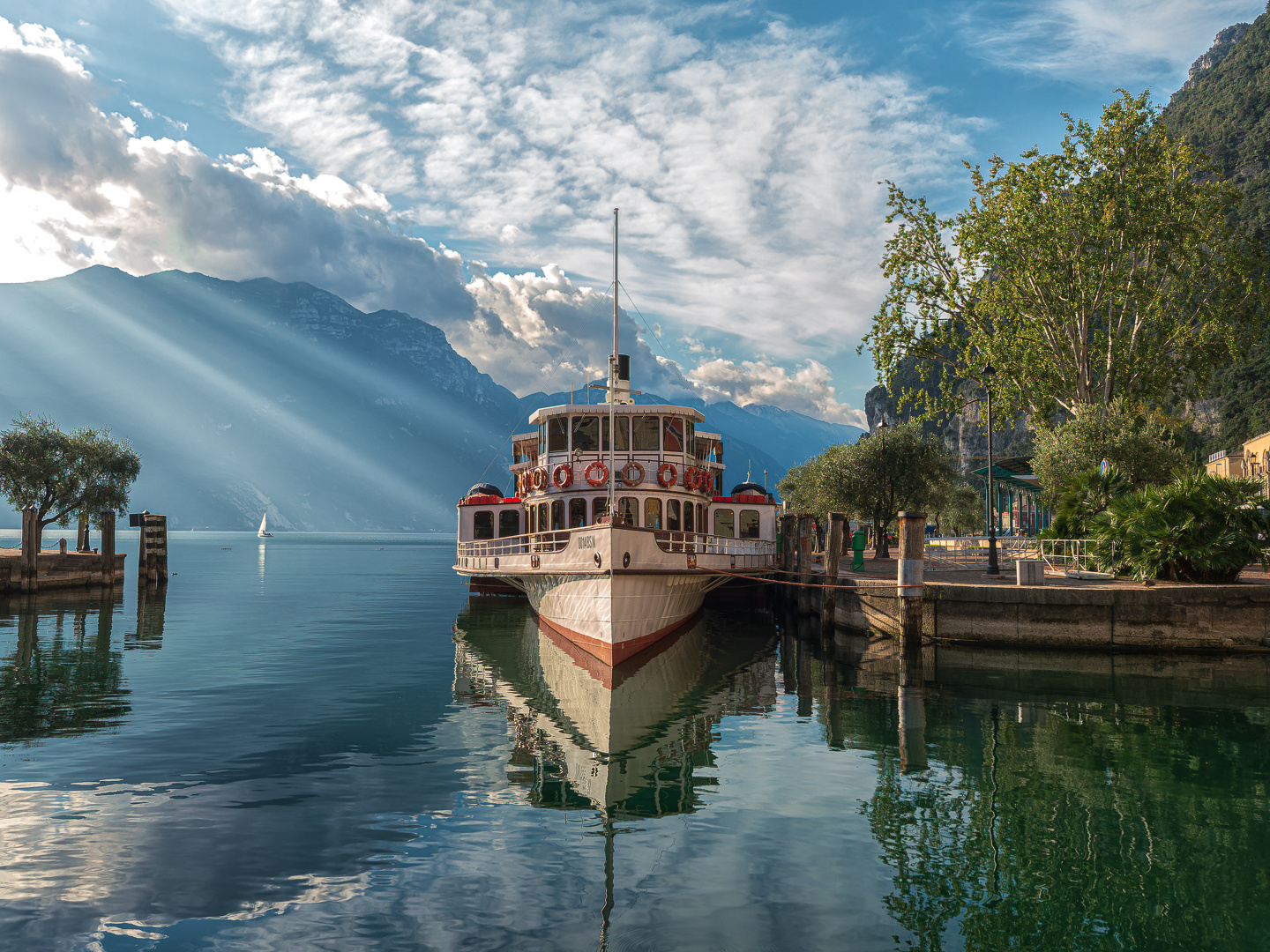 Schiffsanleger in Riva del Garda