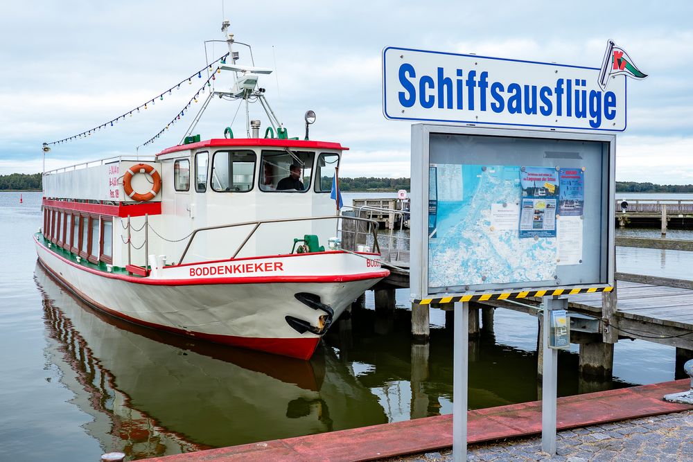 Schiffsausflug über den Saaler Bodden