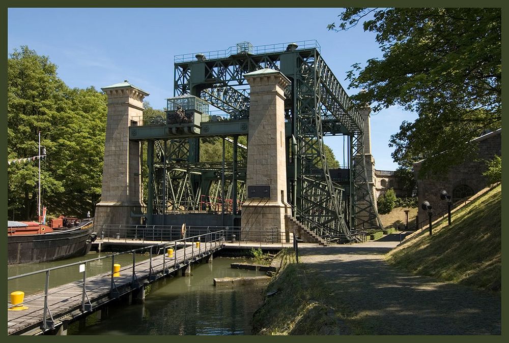 Schiffshebewerk Henrichenburg - rückwärtige Ansicht