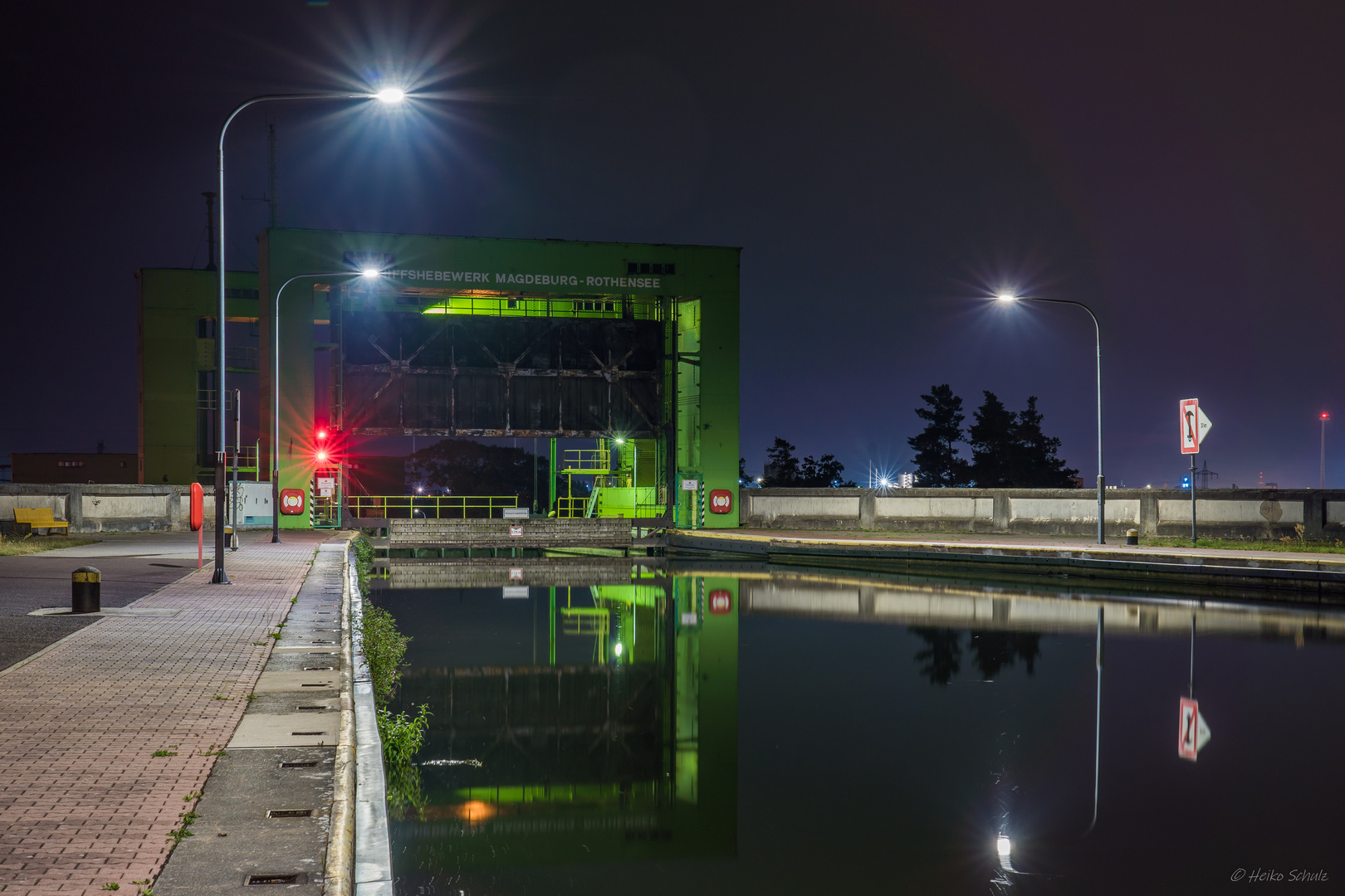 Schiffshebewerk Magdeburg-Rothensee_Vorhafen