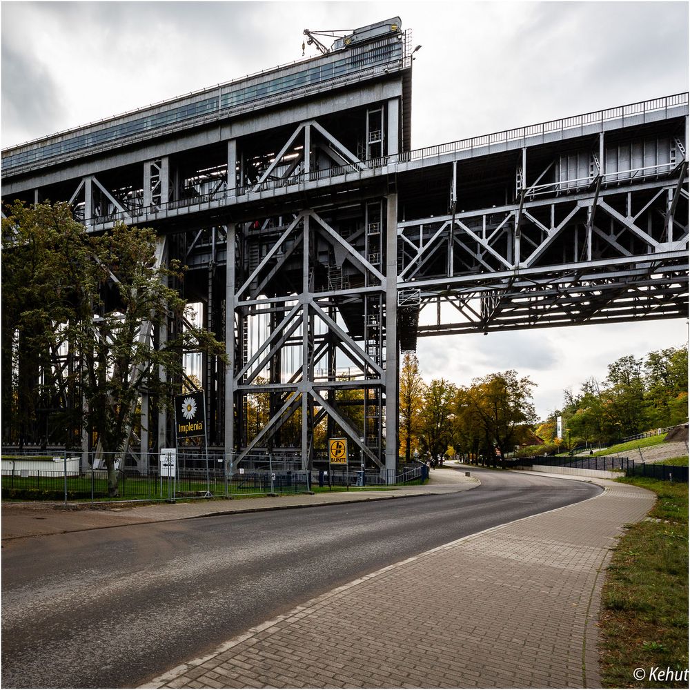 Schiffshebewerk Niederfinow - Teilansicht von Nordost