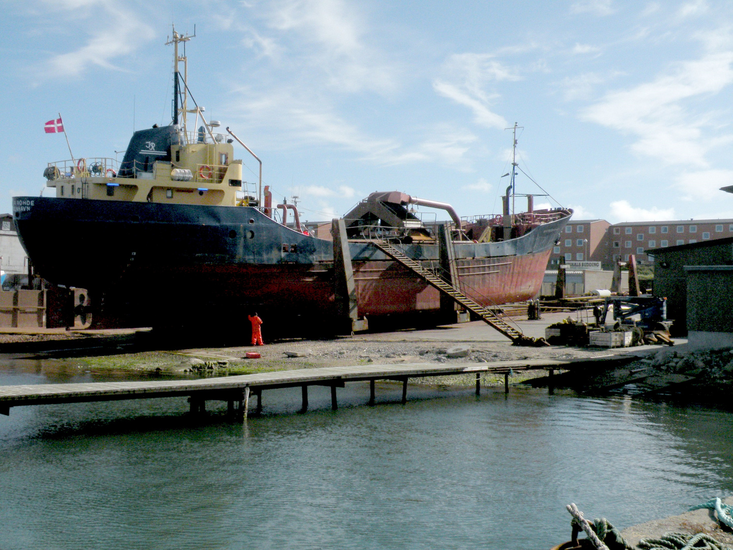 Schiffsinstandsetzung und Werftbetrieb in Hirtshals.