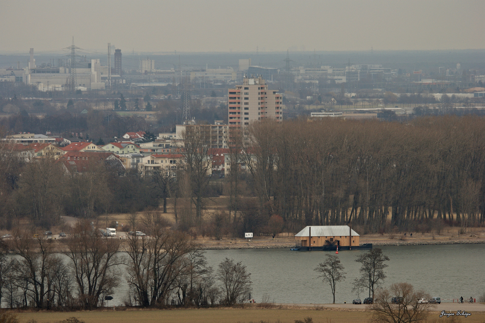 Schiffsmühle in Ginsheim am Rhein