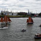 Schiffsparade der Traditionsschiffe zum Elbfest