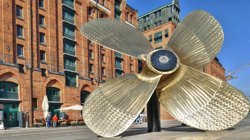 Schiffsschraube in der Hamburger Hafencity