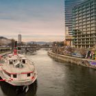 Schiffstation City  Schwedenplatz am Donaukanal  Wien