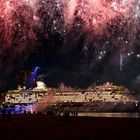 Schiffstaufe mit Feuerwerk der Mein Schiff 5