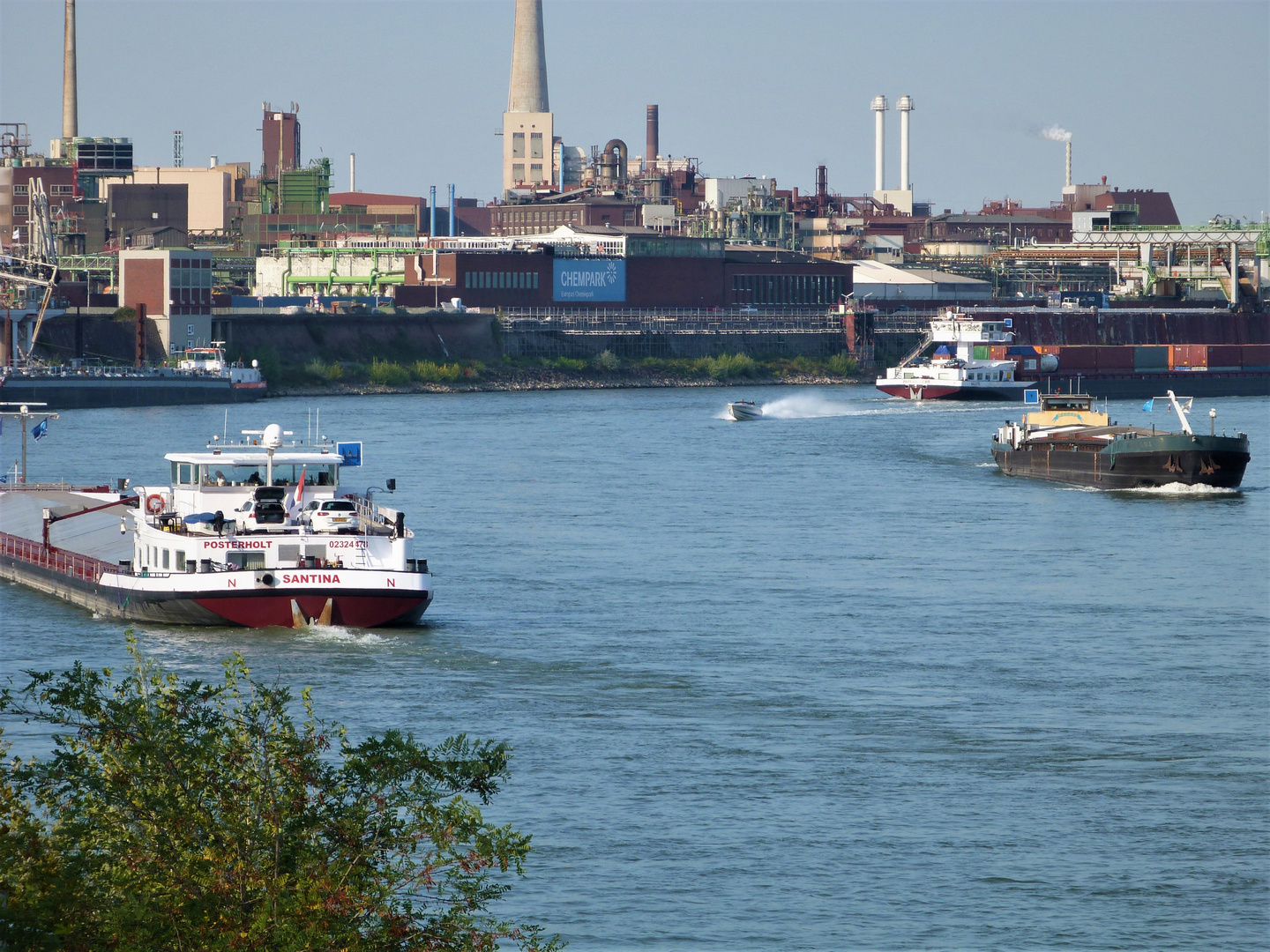 Schiffsverkehr auf dem Rhein