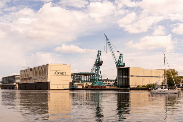 Schiffswerft am Nord Ostsee Kanal