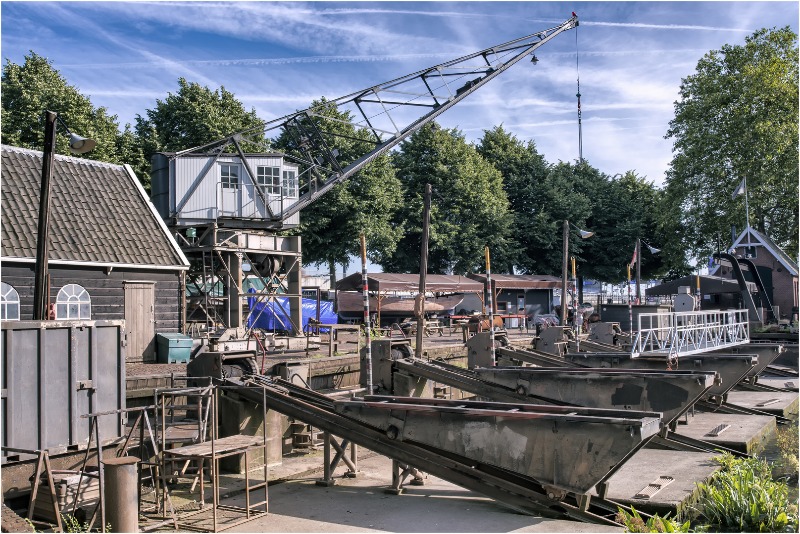 Schiffswerft im Alten Hafen in Rotterdam