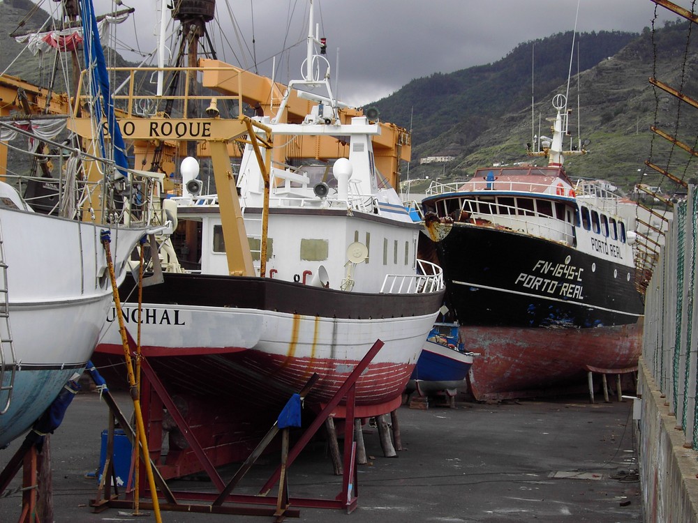 Schiffswerft in Canical - Madeira