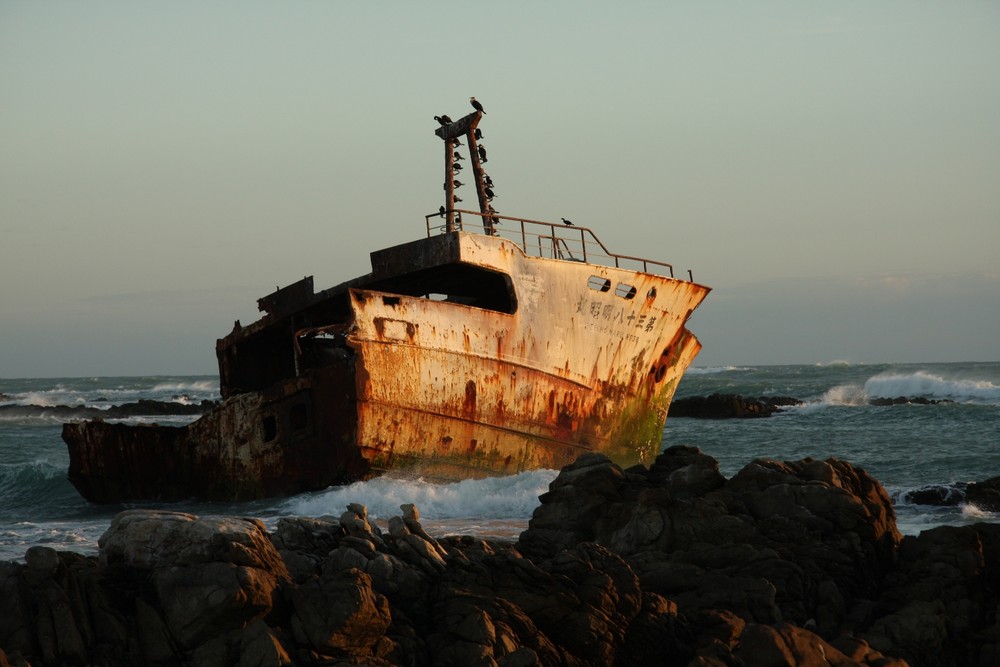 Schiffswrack am Cape Agulhas