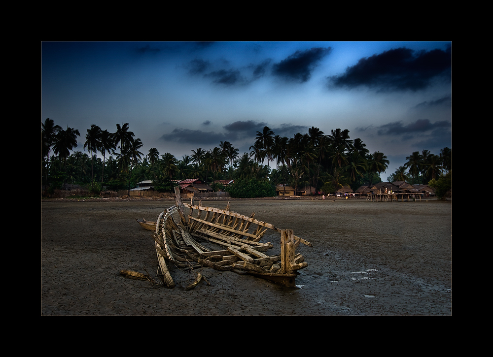 Schiffswrack am Chauntha Beach