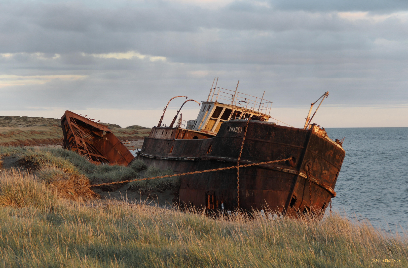 Schiffswrack am Ende der Welt