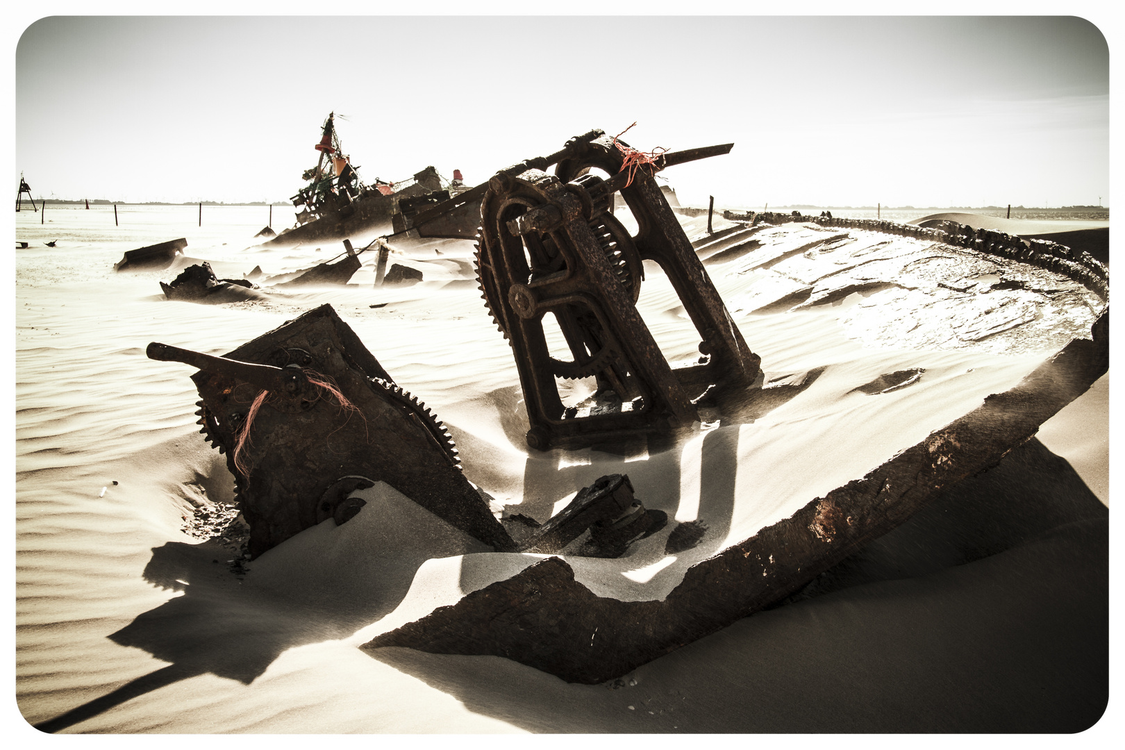 Schiffswrack auf Norderney