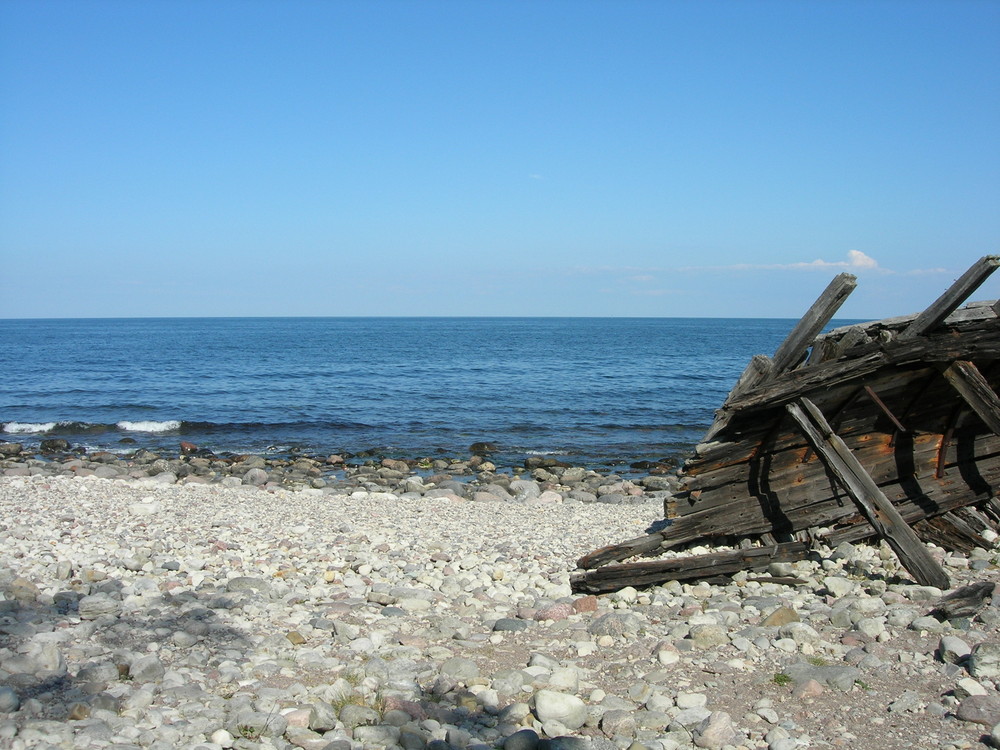 Schiffswrack auf Öland