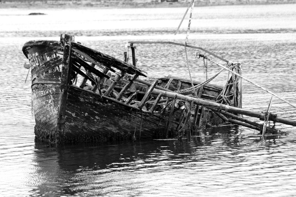 Schiffswrack bei Port Tarbert