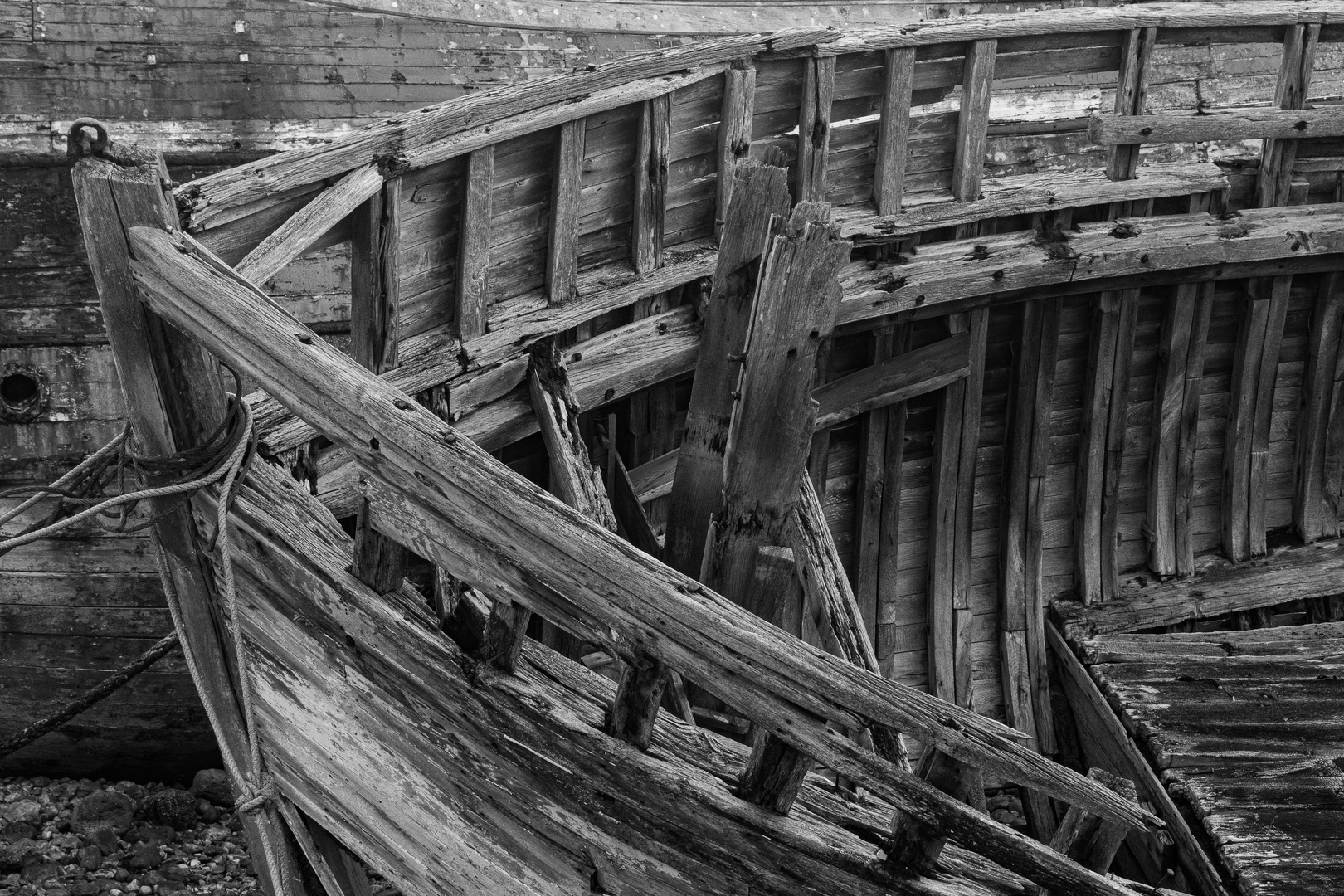 Schiffswrack in Camaret-sur-Mer