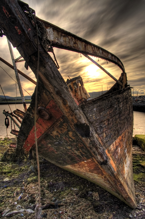 Schiffswrack in Dingle, Ireland