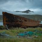 Schiffswrack in Djupavik, Westfjorden/Island