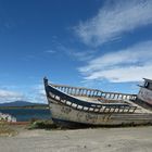 Schiffswrack in Puerto Natales