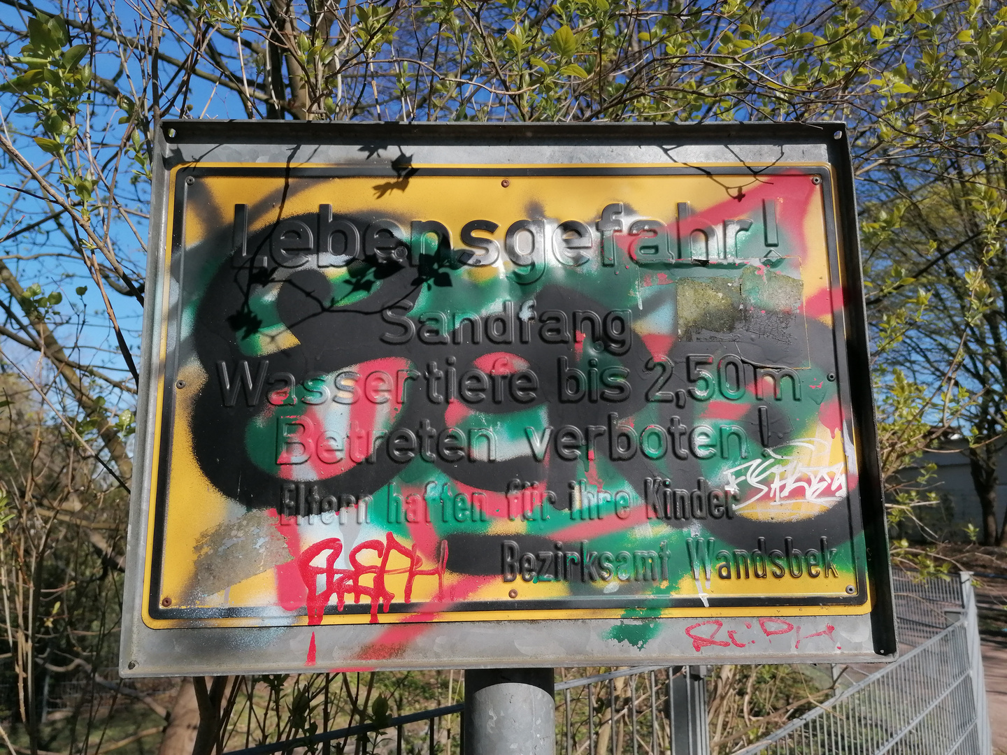 SCHILD  am Rahlau-Wanderweg