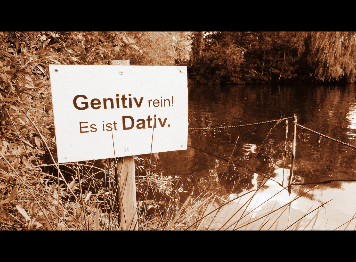 Schild am See