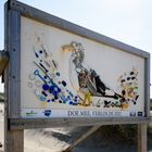 Schild am Strand