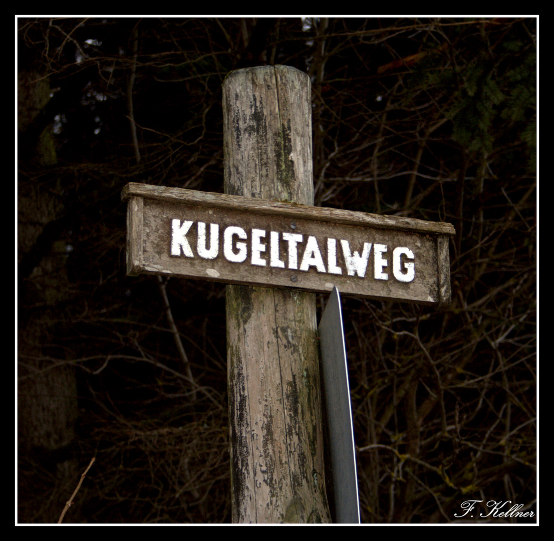 Schild beim Munitionsdepot Hülen