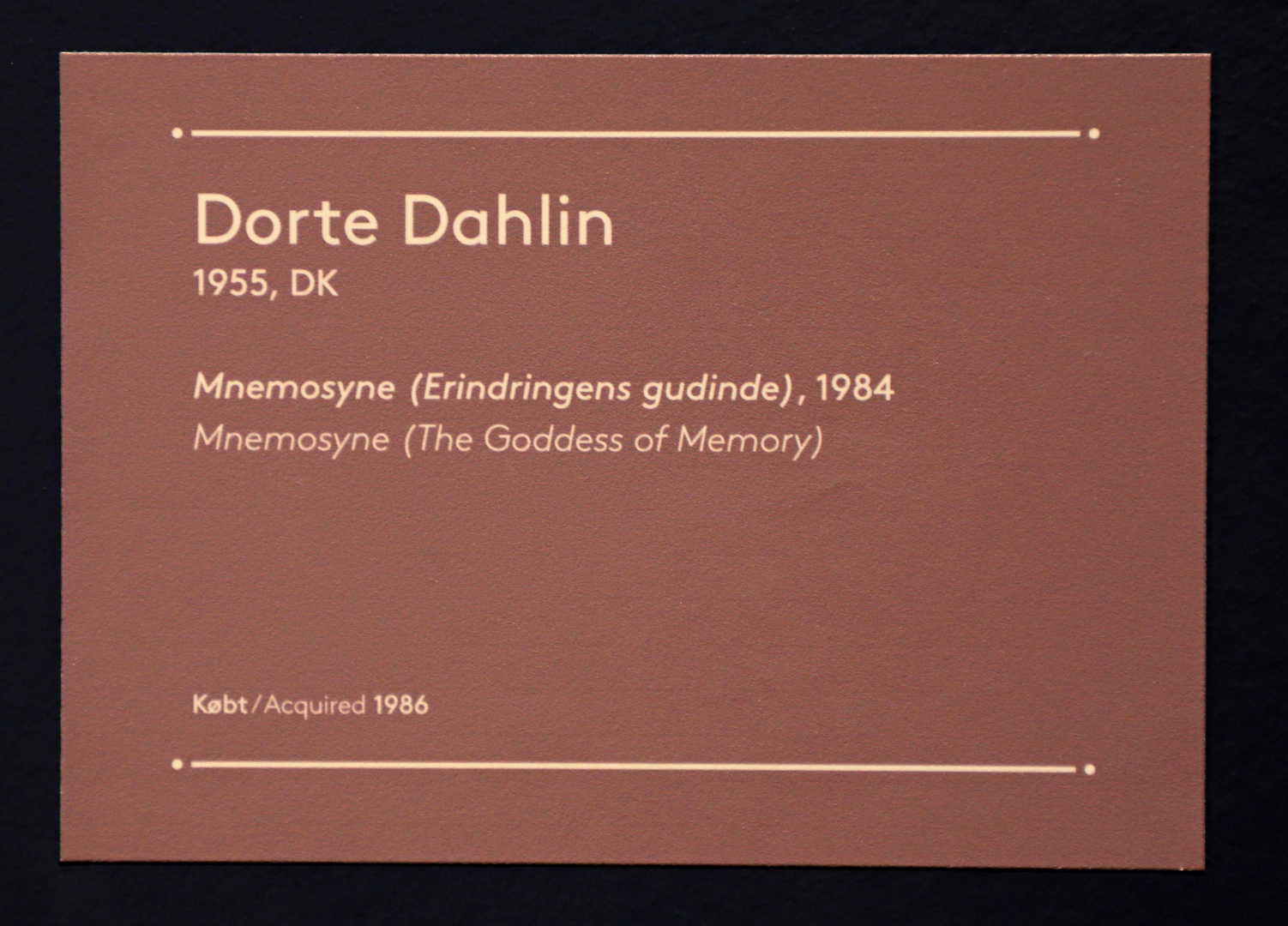 schild dorte dahlin