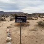 Schild im Joshua Tree National Park, Kalifornien