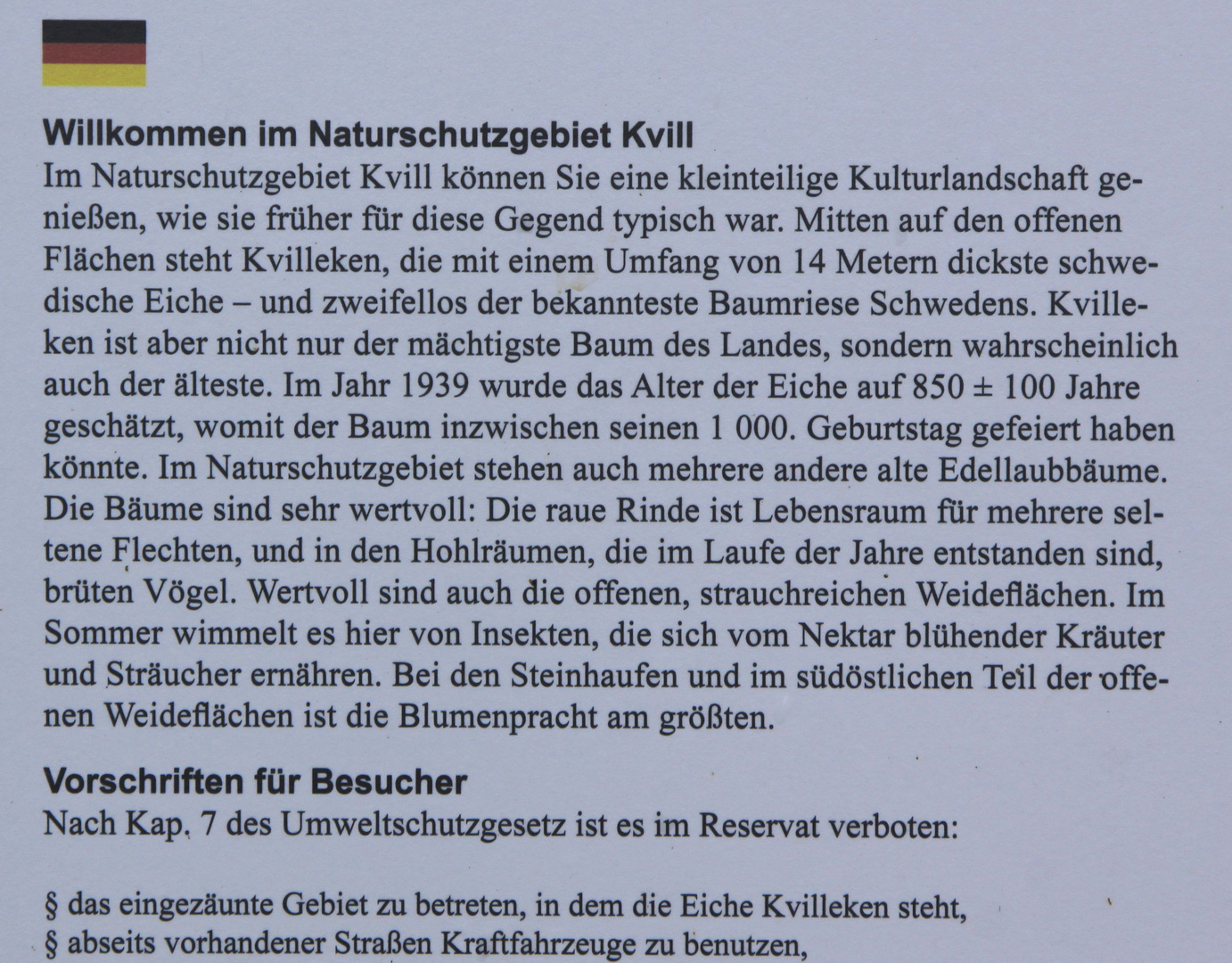 schild kvill deutsch