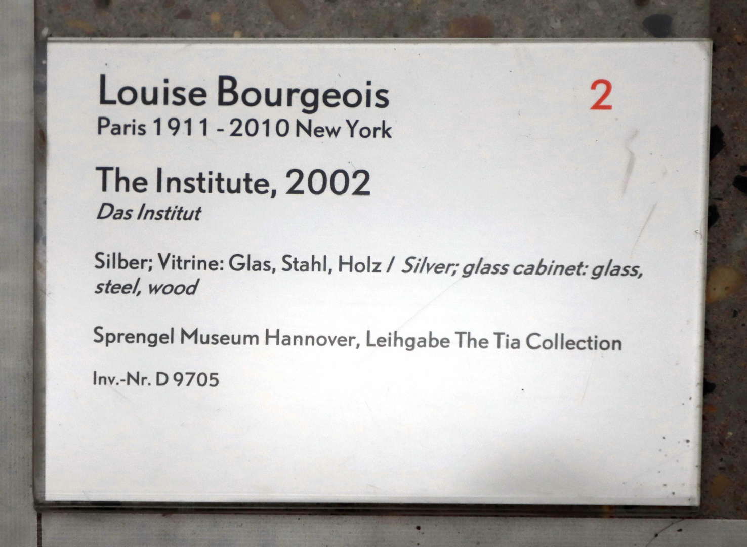 schild louise bourgeois