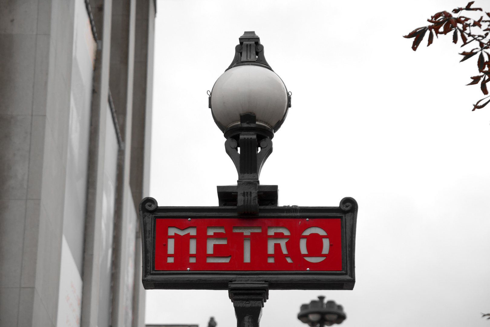 Schild Metro Paris