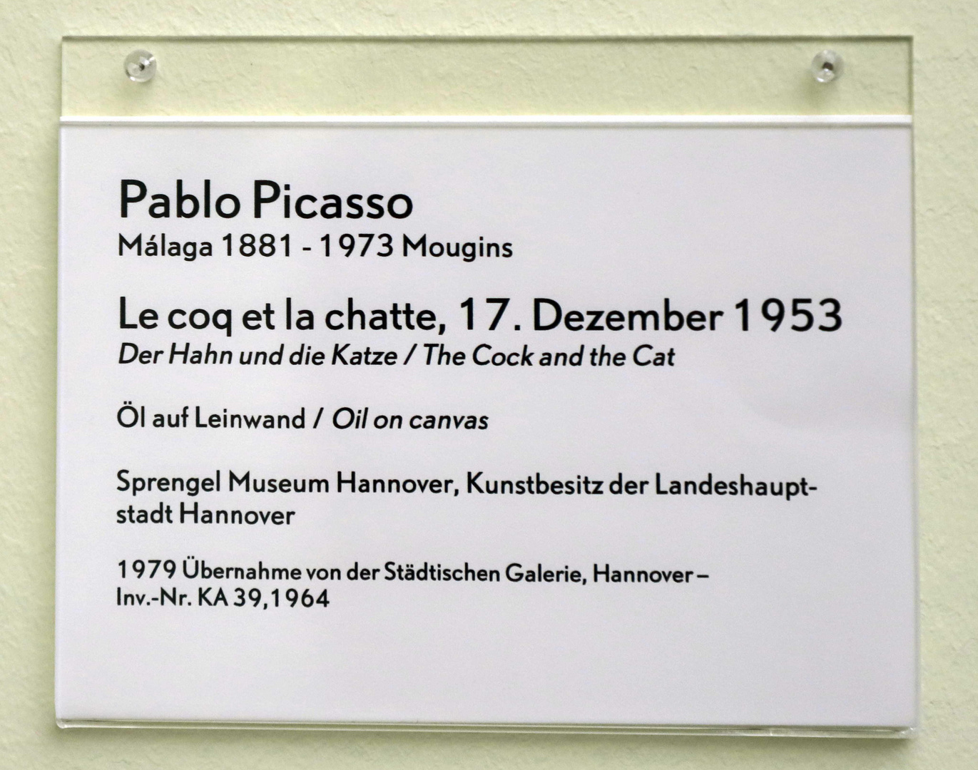 schild picasso