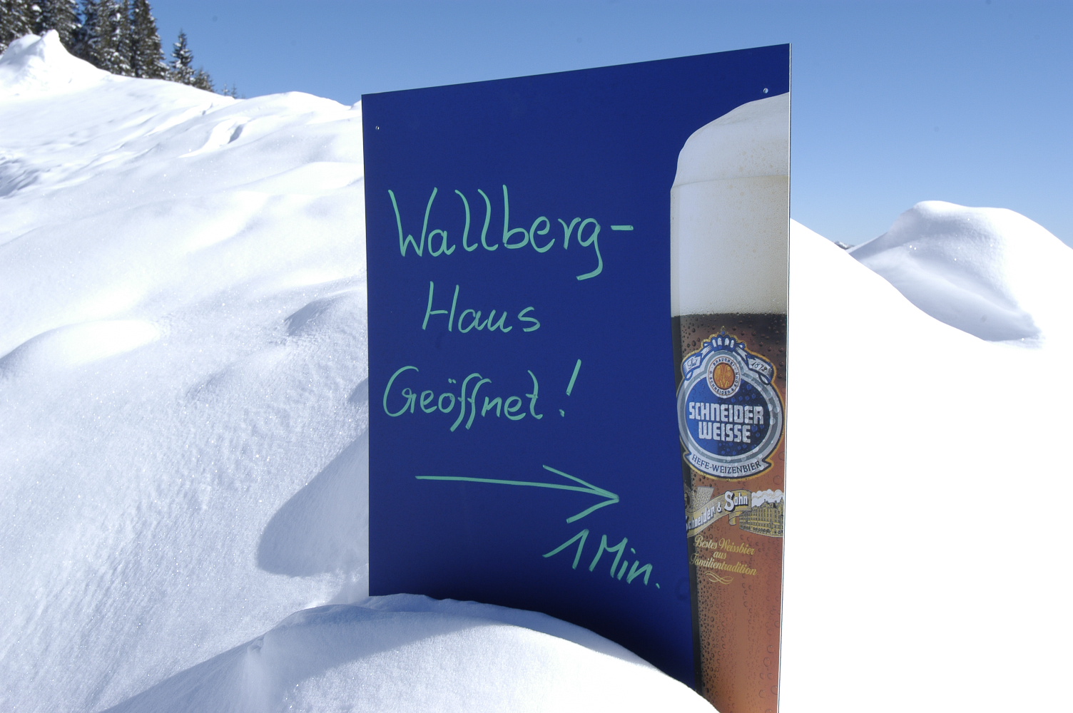 Schild Wallberghaus am Tegernsee