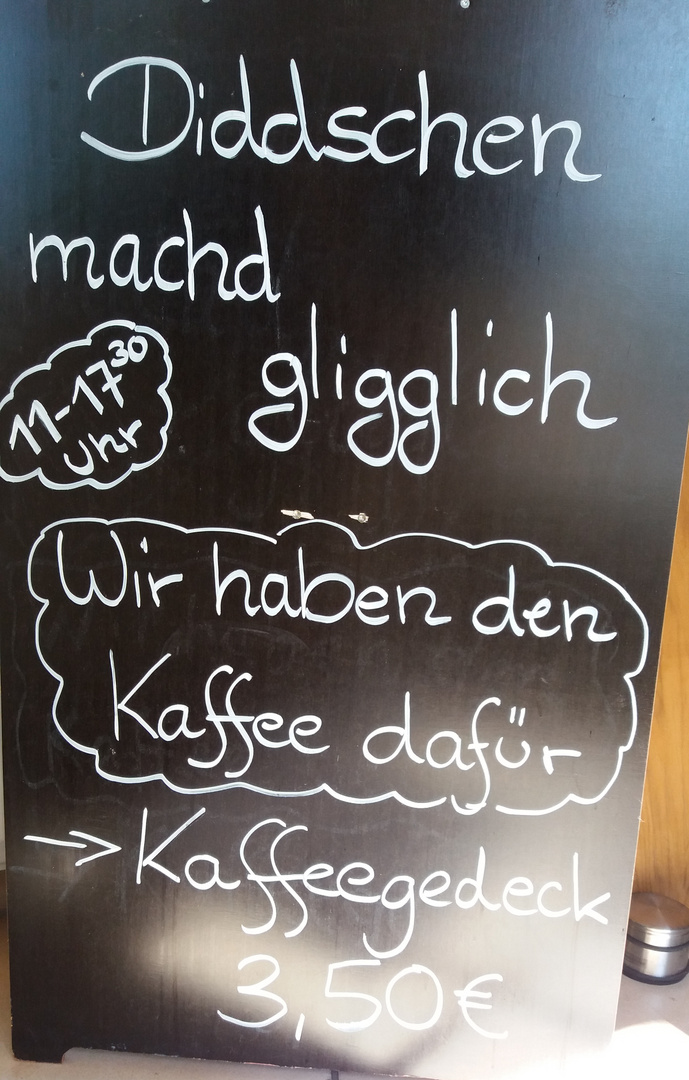 Schilder-Bilder Bild (Einladung zum Kaffeetrinken)